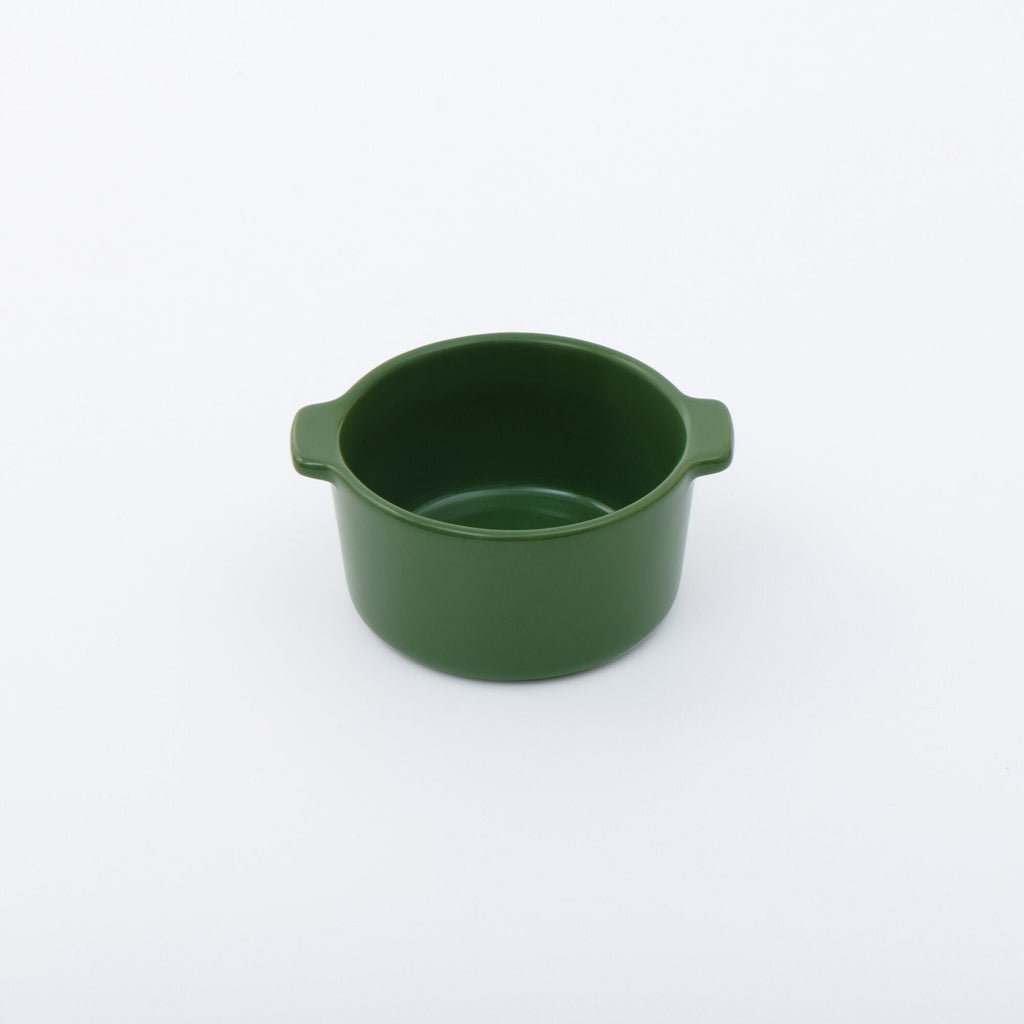 Stoneware Mini Cocotte Bowl Dia. 4.5 - Green