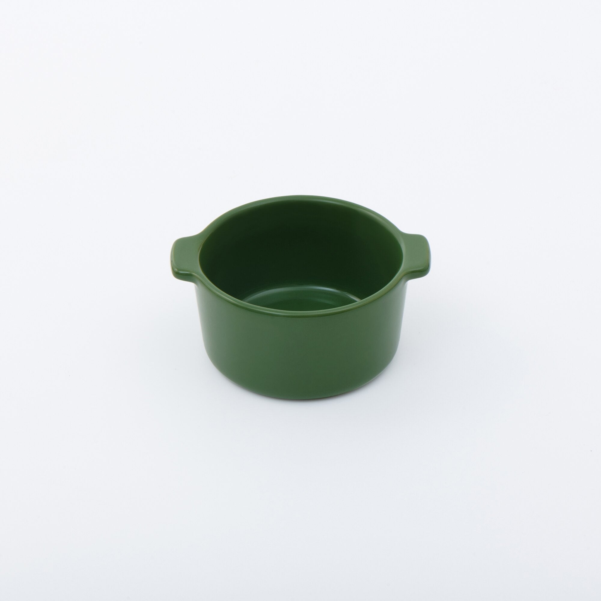 Stoneware Mini Cocotte Bowl Dia. 4.5 - Green