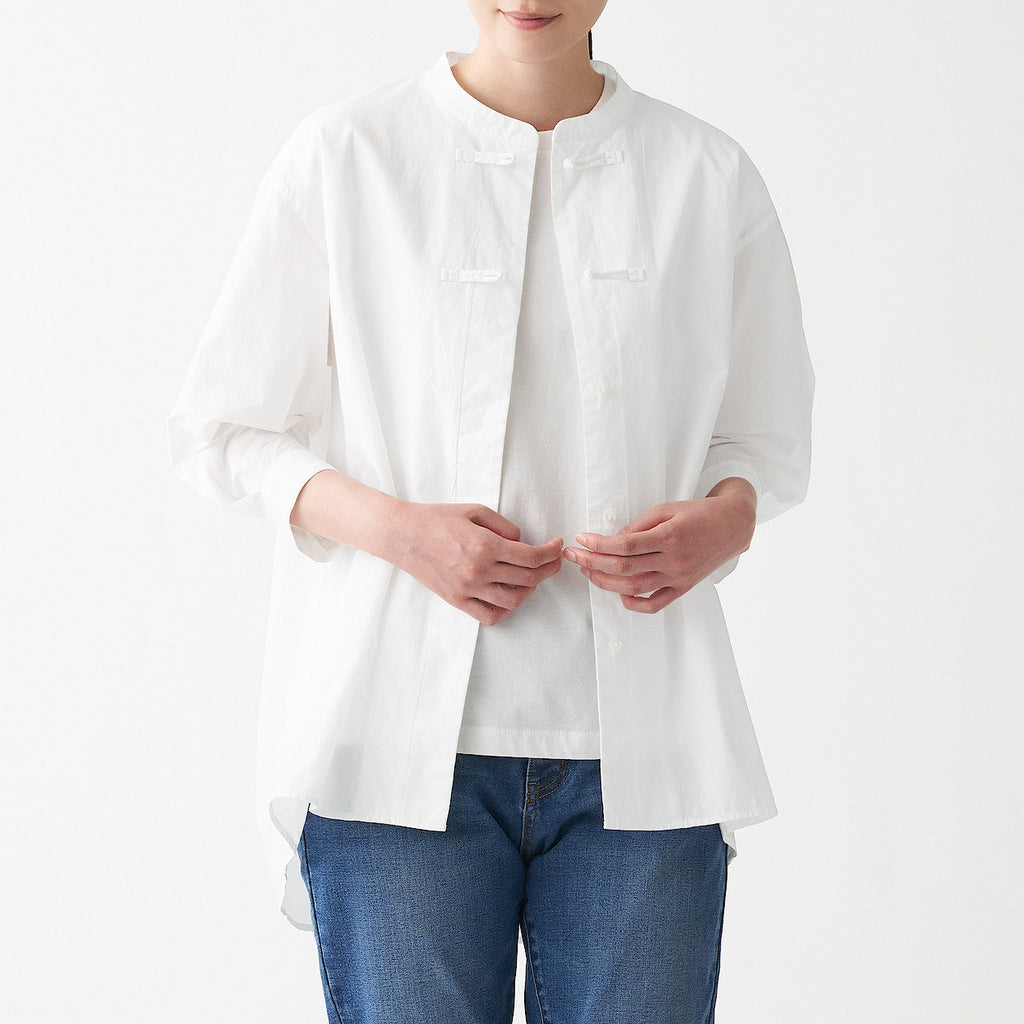 Women's Poplin 3/4 Sleeve Mid Length Shirt