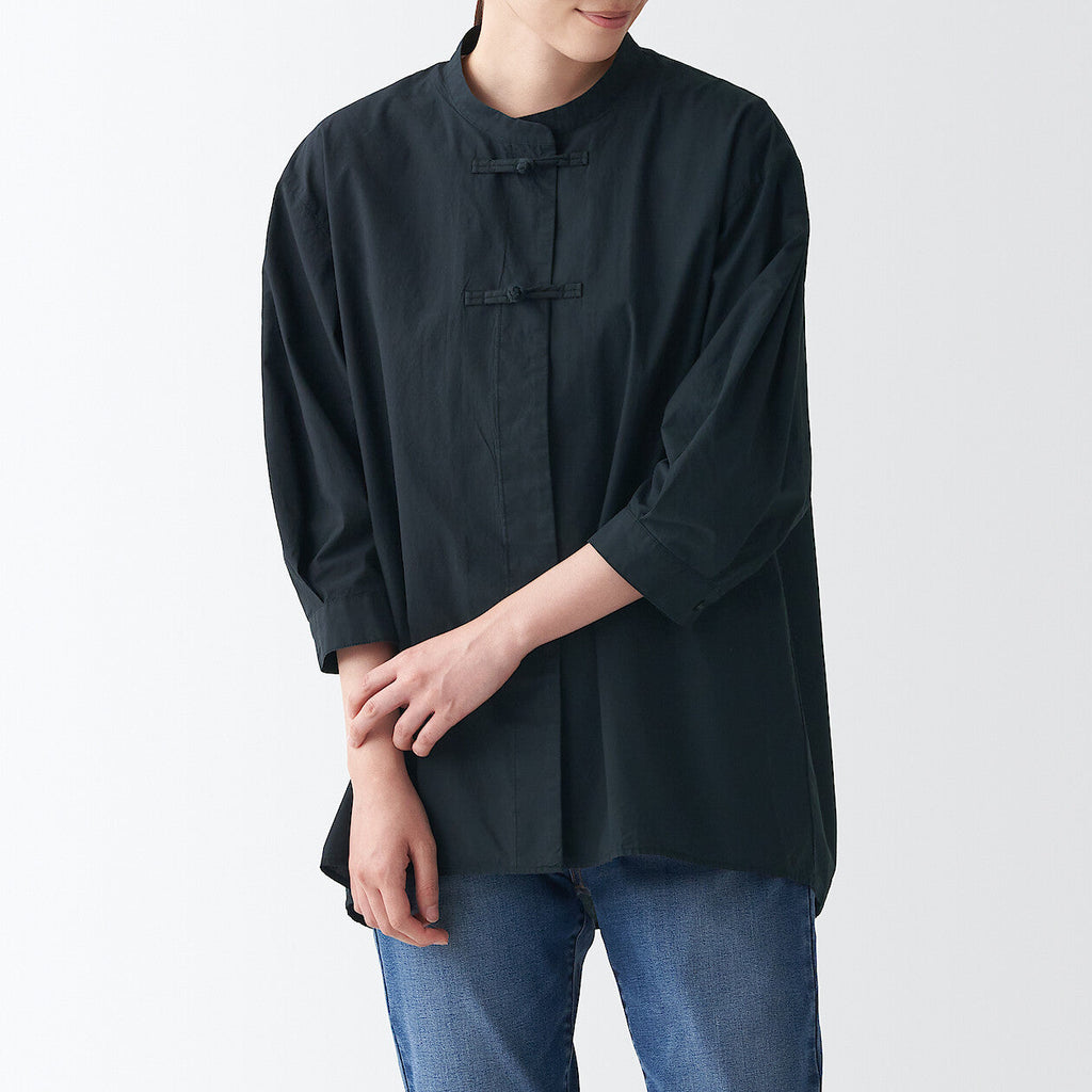 Women's Poplin 3/4 Sleeve Mid Length Shirt