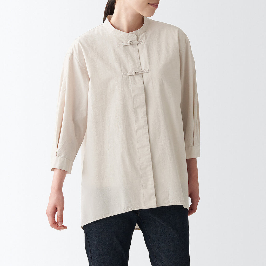 Women's Poplin 3/4 Sleeve Mid Length Shirt