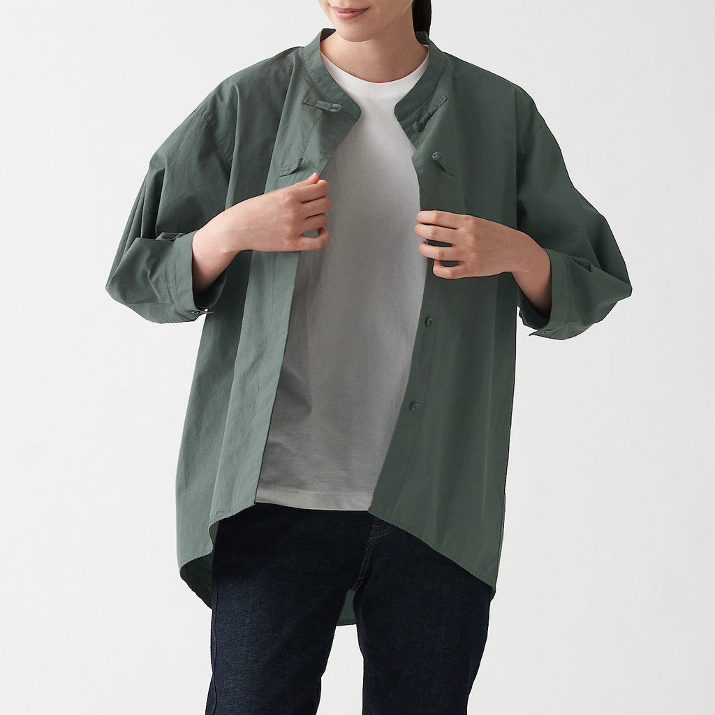 Women's Poplin 3/4 Sleeve Mid Length Shirt