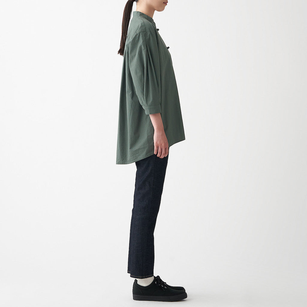 Women's Poplin 3/4 Sleeve Mid Length Shirt
