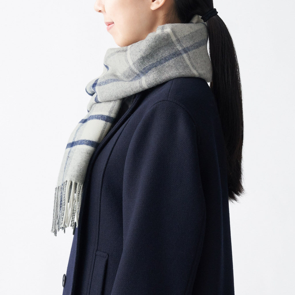 Wool Woven Scarf - Pattern 30x180cm