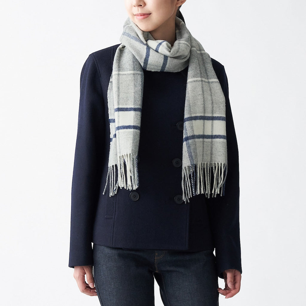 Wool Woven Scarf - Pattern 30x180cm