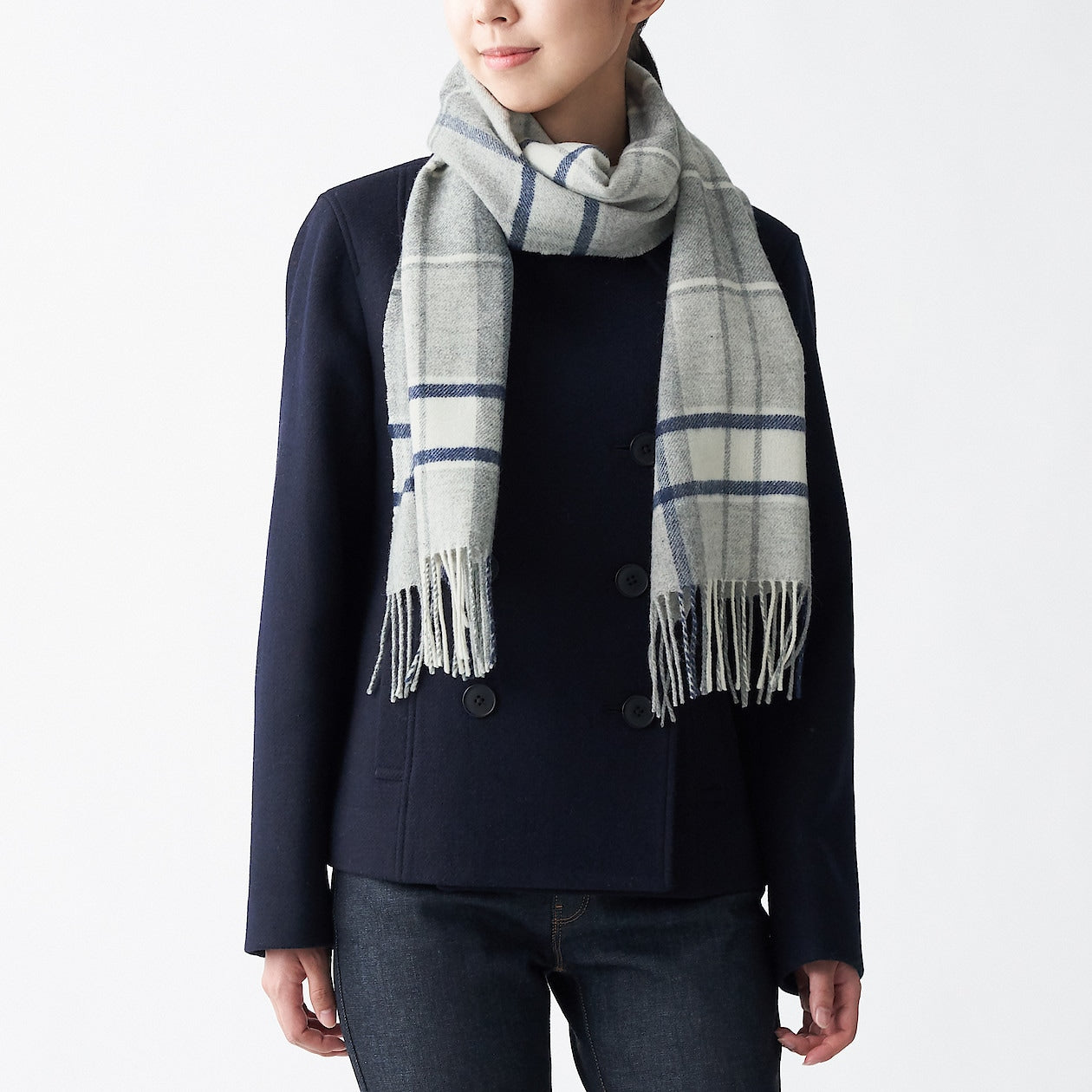 Wool Woven Scarf - Pattern 30x180cm