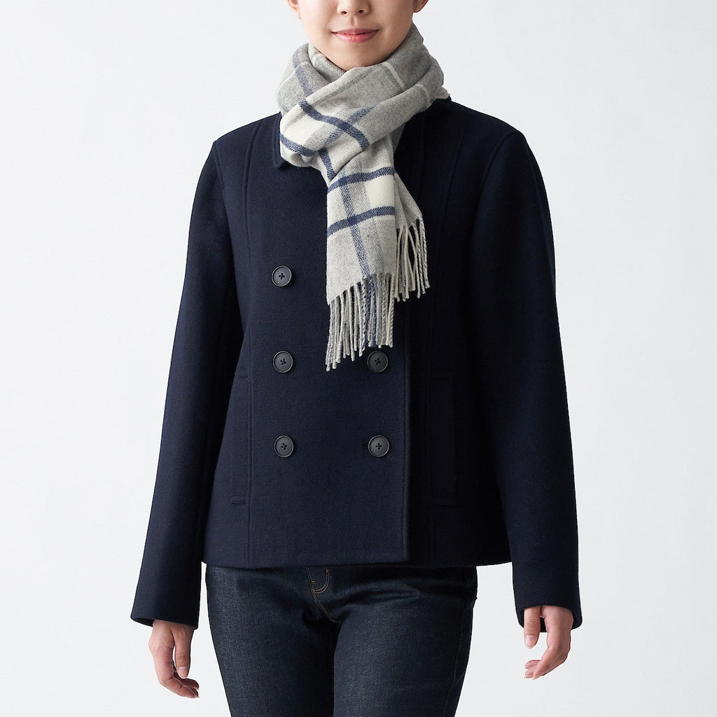 Wool Woven Scarf - Pattern 30x180cm