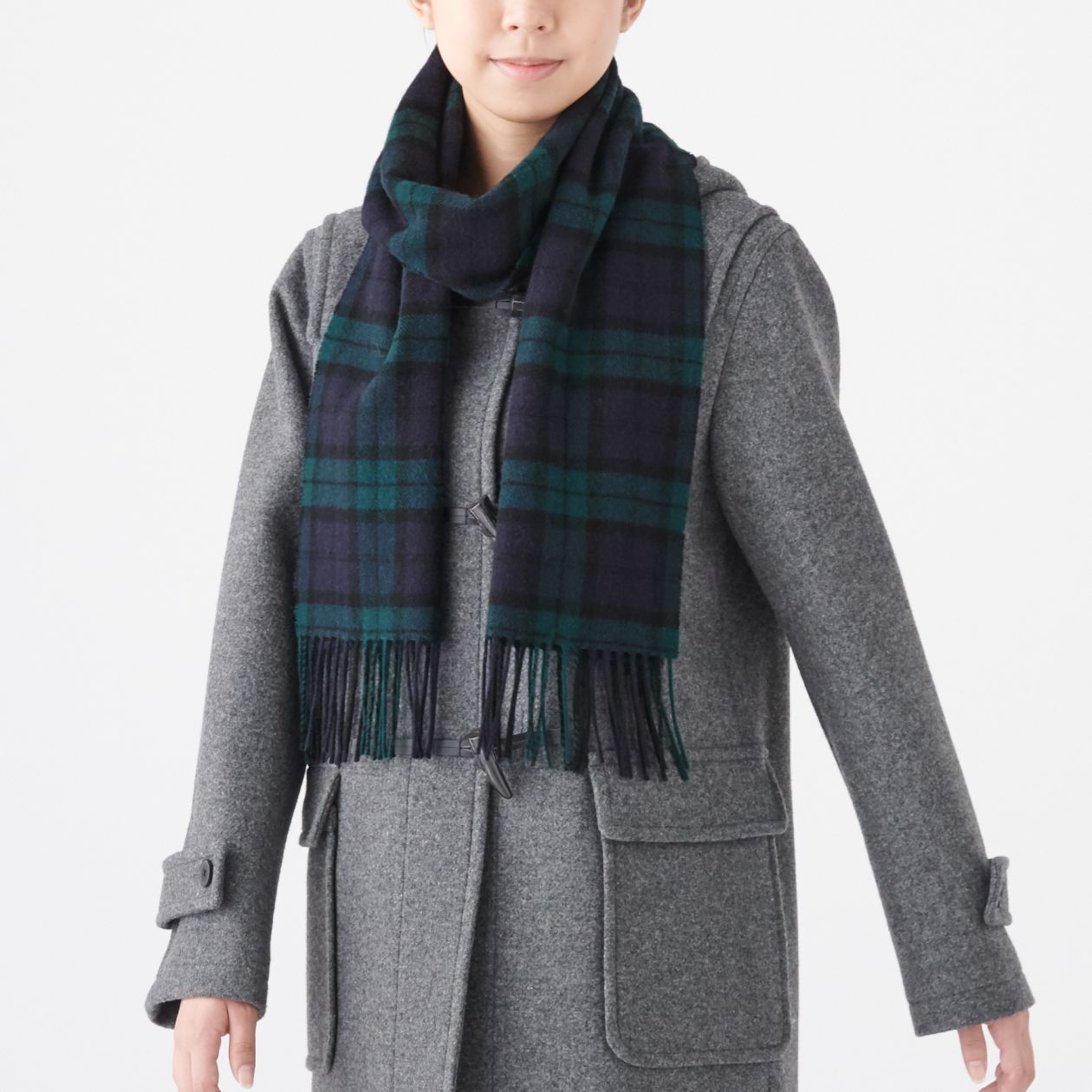 Wool Woven Scarf - Pattern 30x180cm