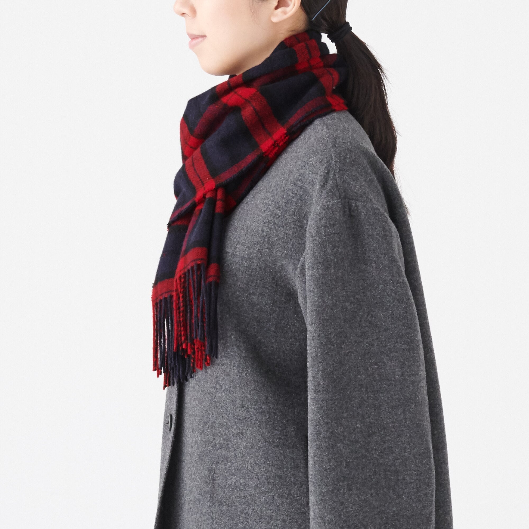 Wool Woven Scarf - Pattern 30x180cm