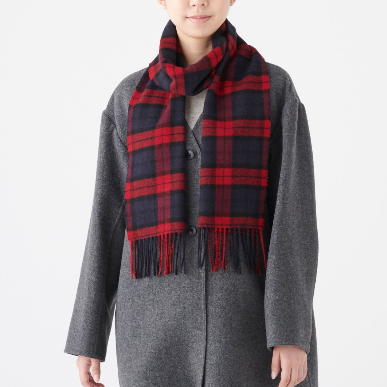 Wool Woven Scarf - Pattern 30x180cm