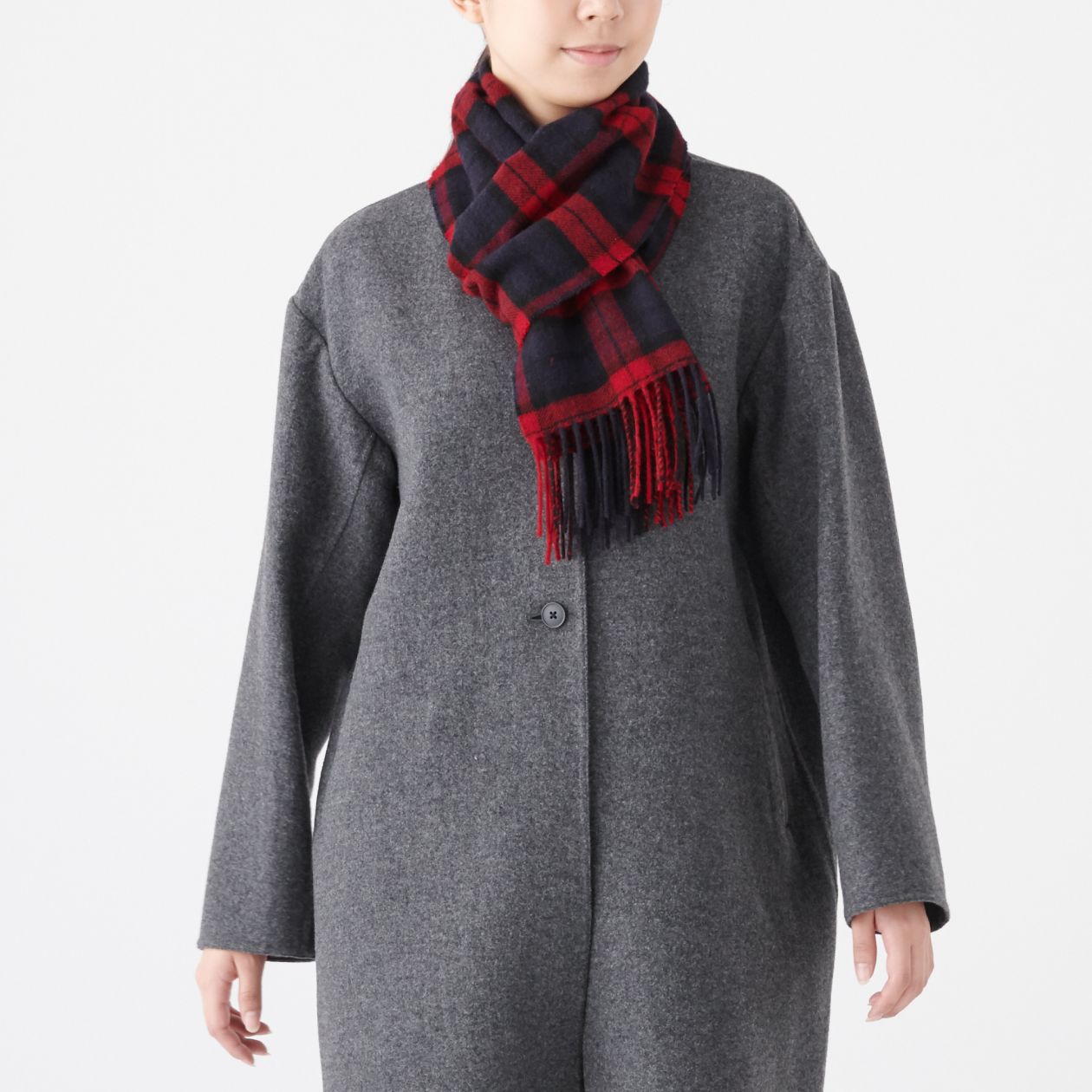 Wool Woven Scarf - Pattern 30x180cm