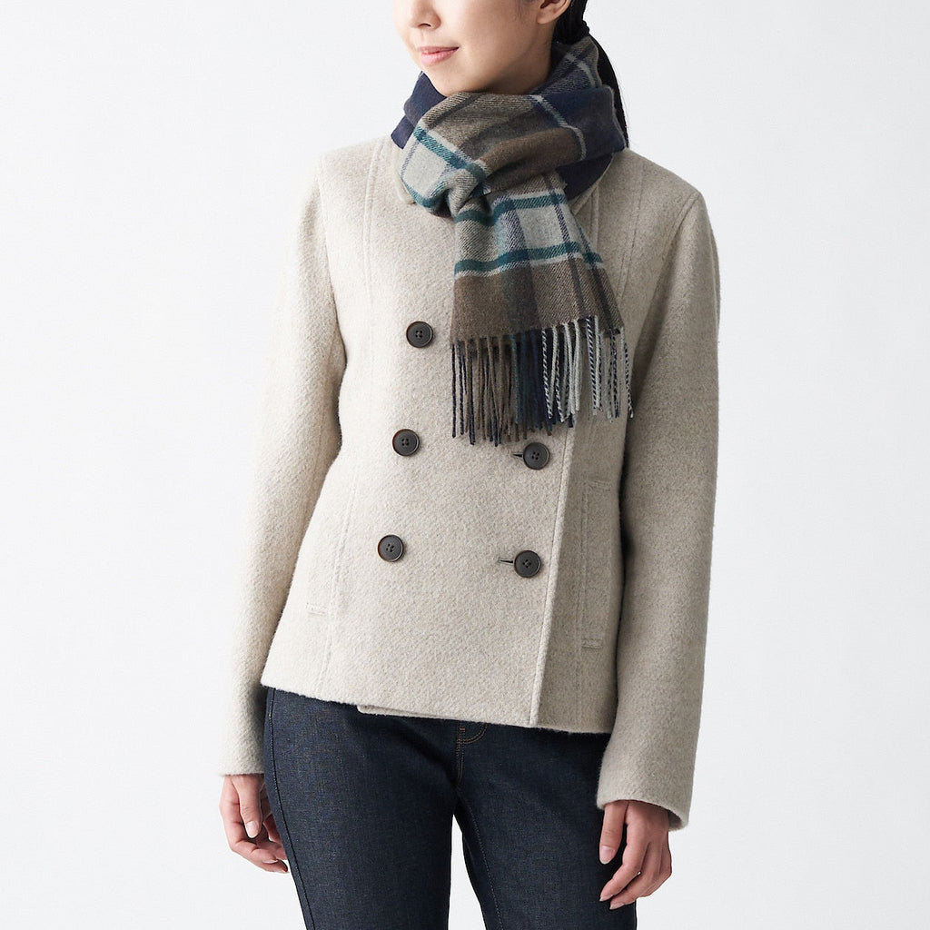 Wool Woven Scarf - Pattern 30x180cm