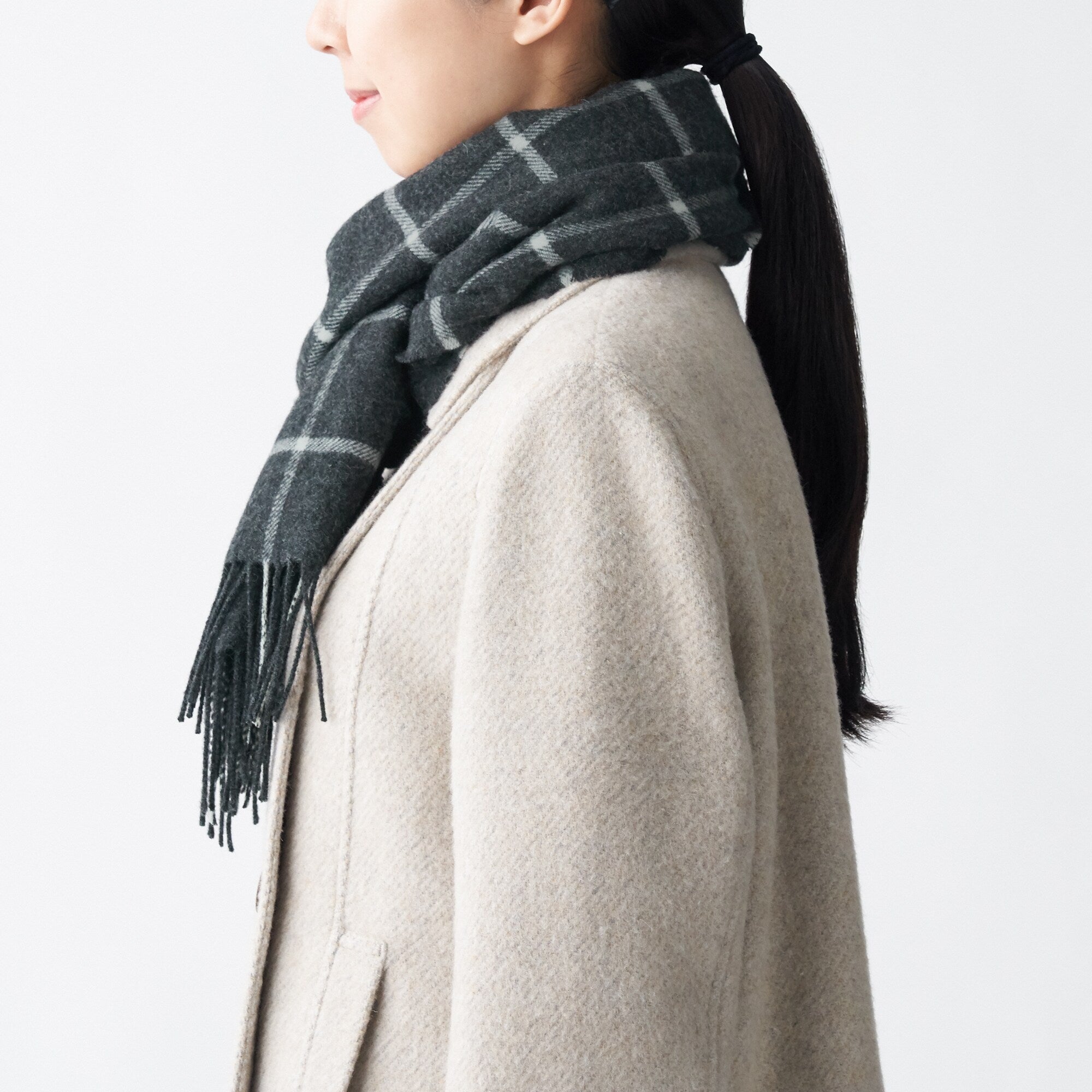 Wool Woven Scarf - Pattern 30x180cm