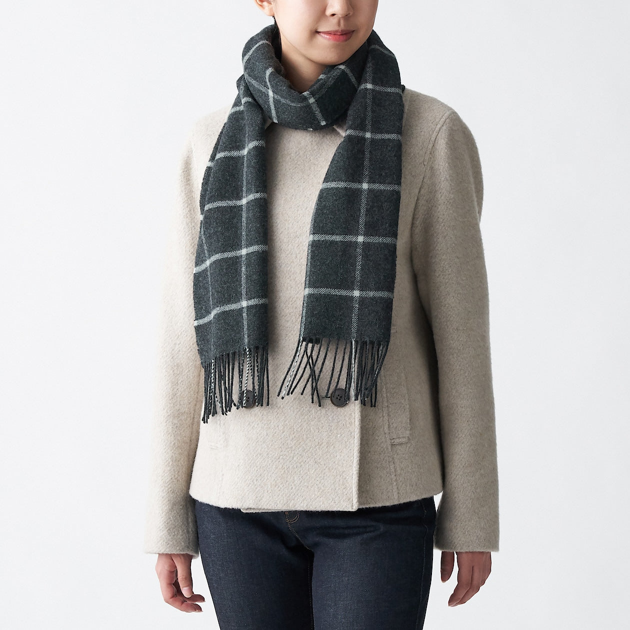 Wool Woven Scarf - Pattern 30x180cm