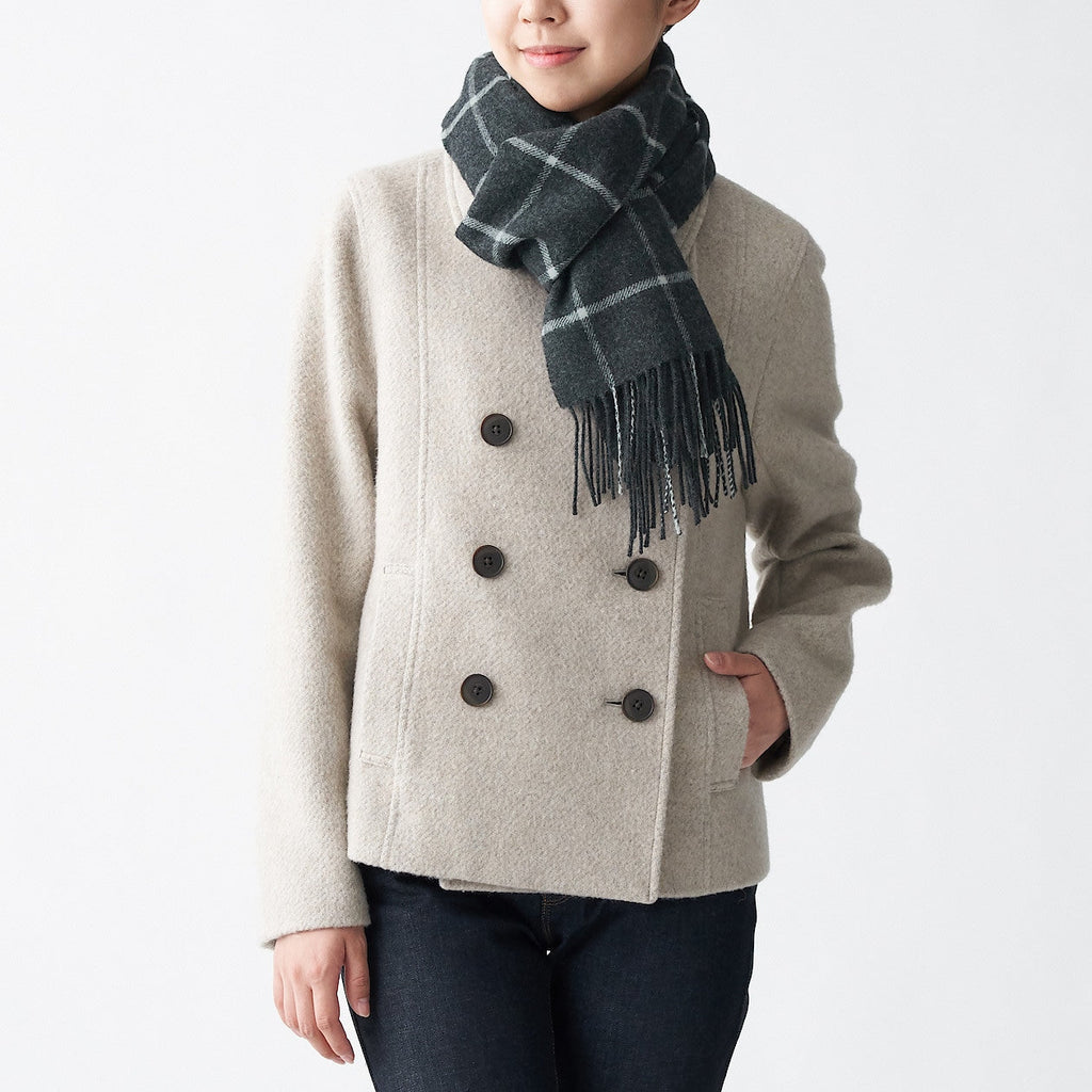 Wool Woven Scarf - Pattern 30x180cm
