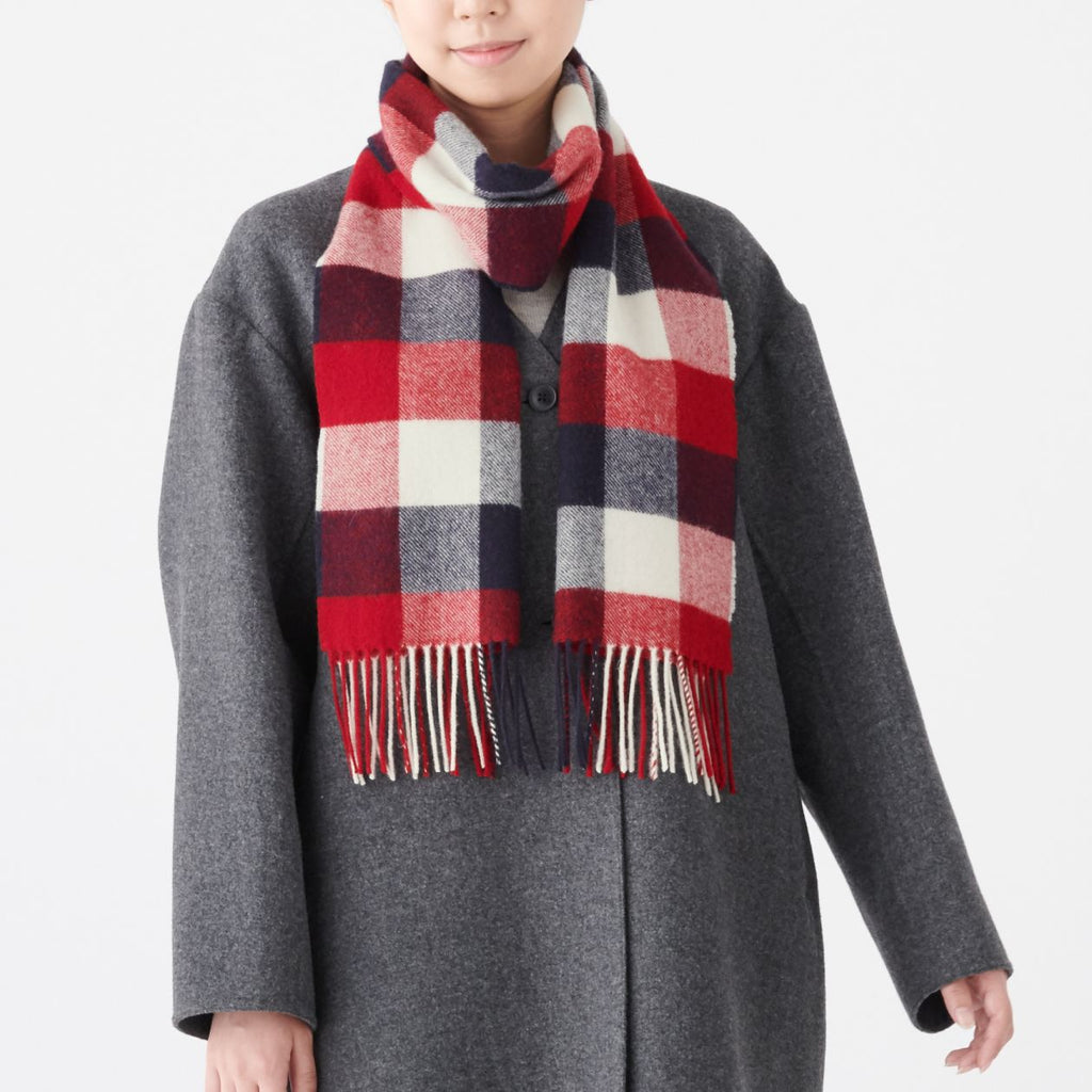 Wool Woven Scarf - Pattern 30x180cm