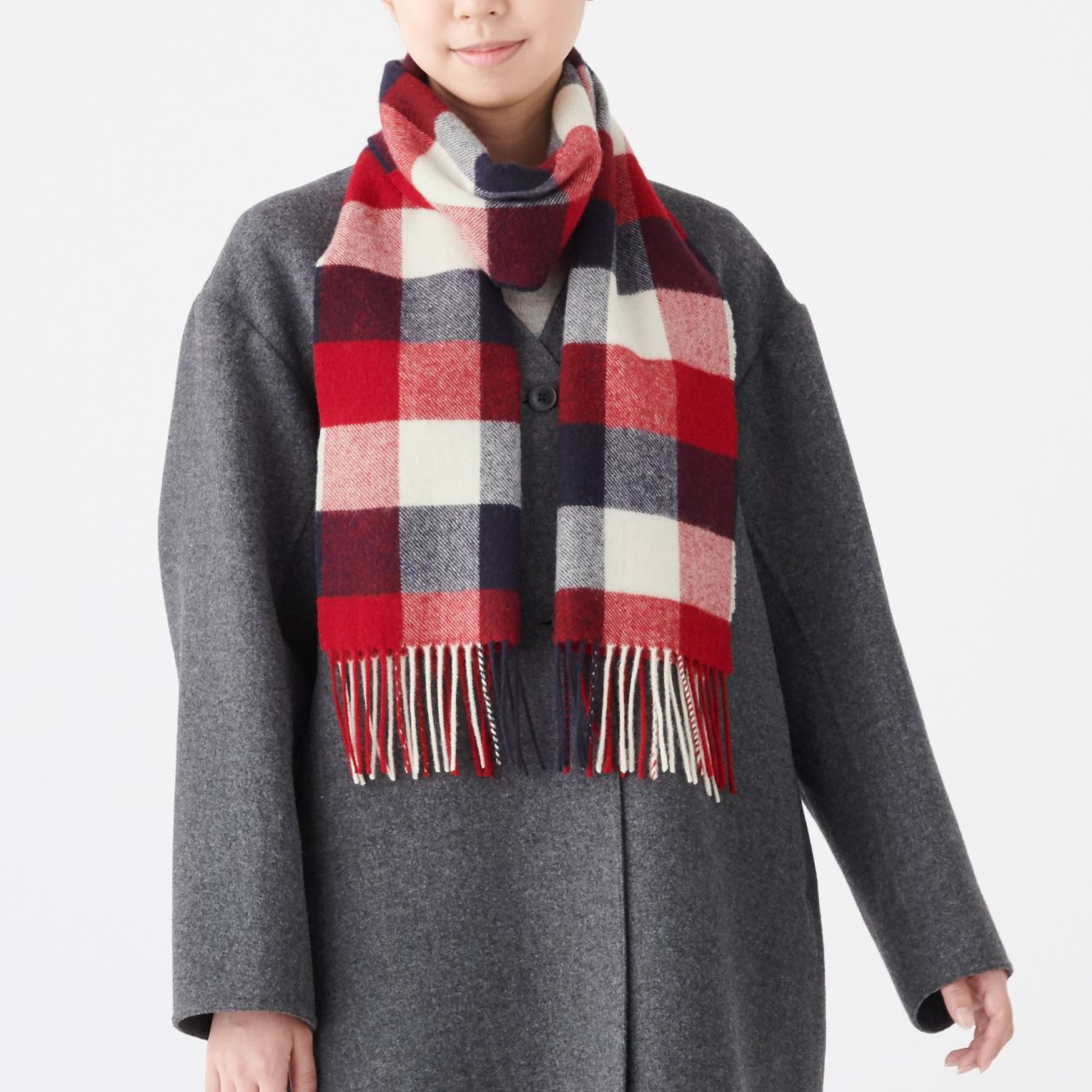 Wool Woven Scarf - Pattern 30x180cm