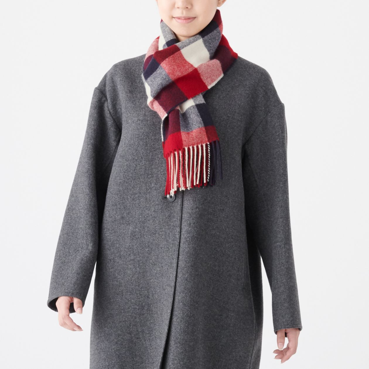 Wool Woven Scarf - Pattern 30x180cm