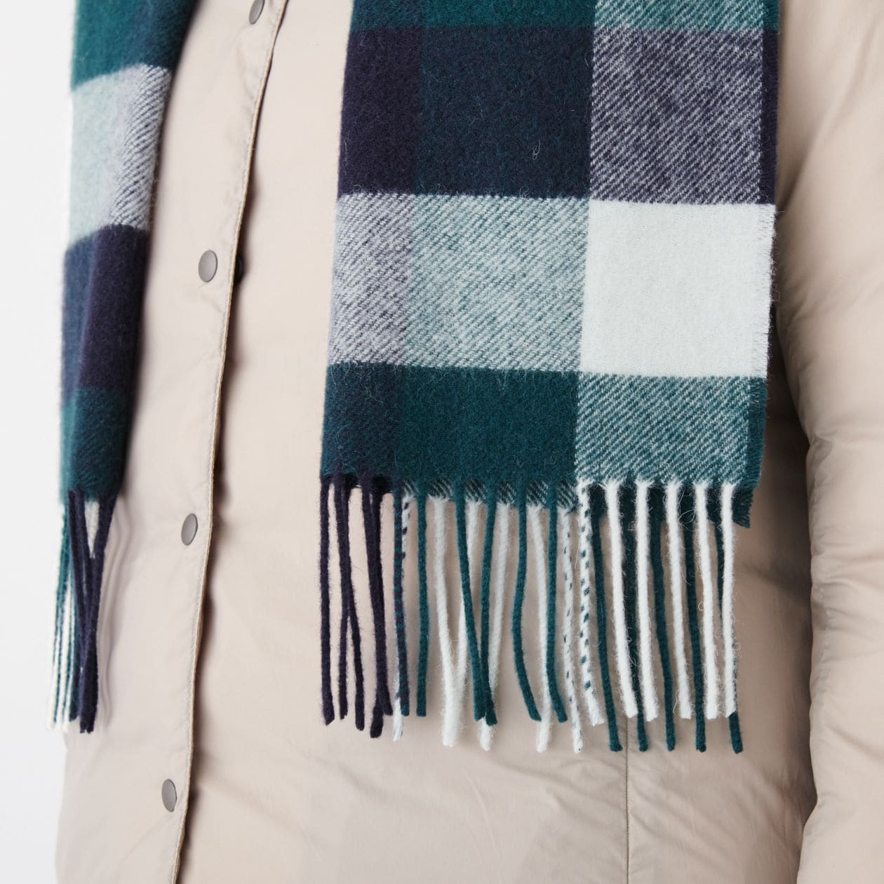 Wool Woven Scarf - Pattern 30x180cm