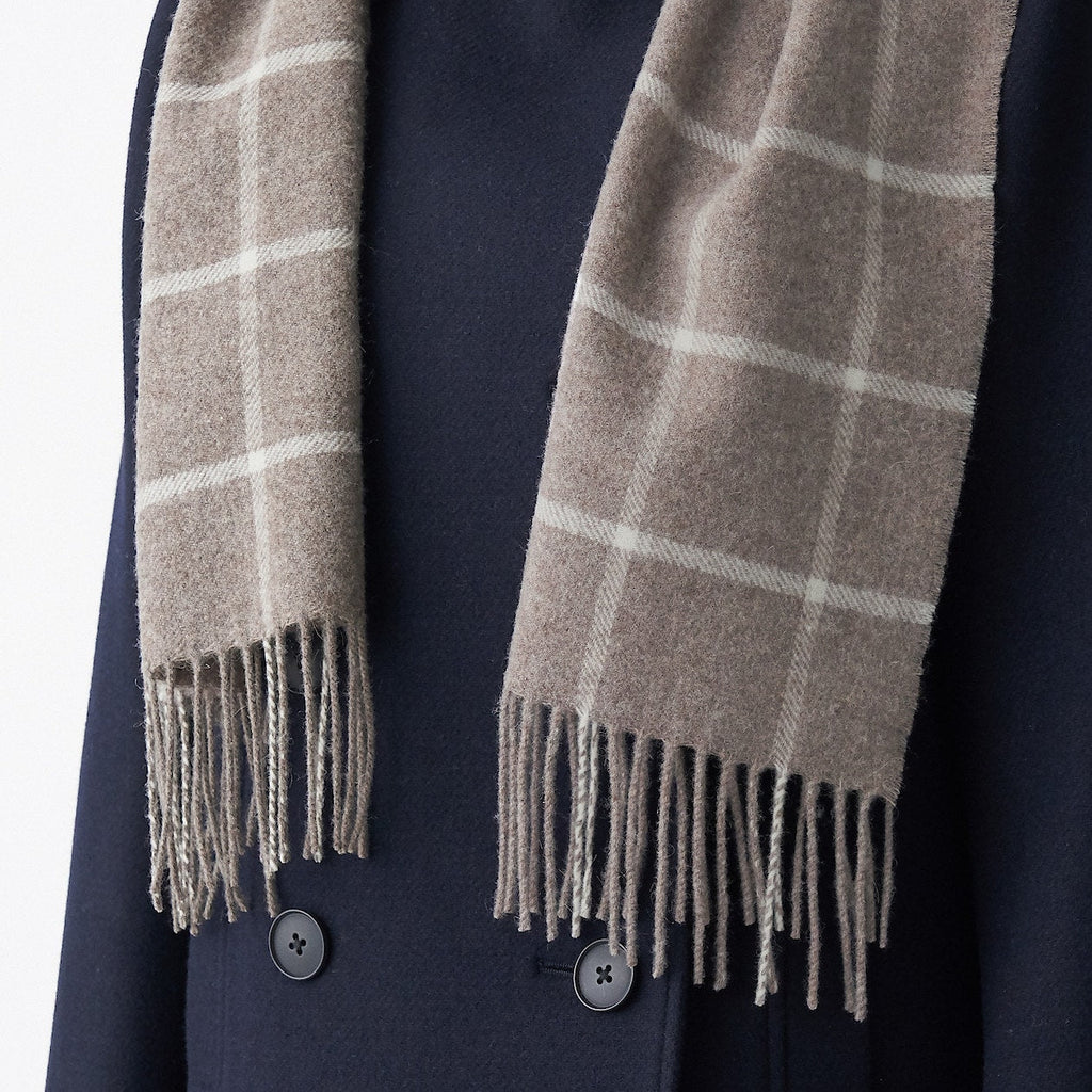 Wool Woven Scarf - Pattern 30x180cm