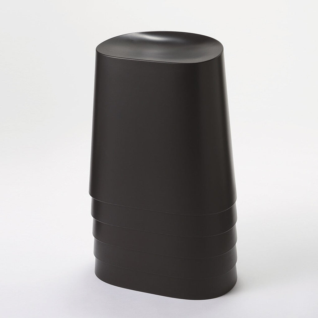 Polypropylene Stackable Stool Dark Gray