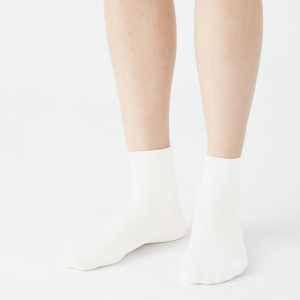 Organic Cotton Right Angle No Elastic Short Socks