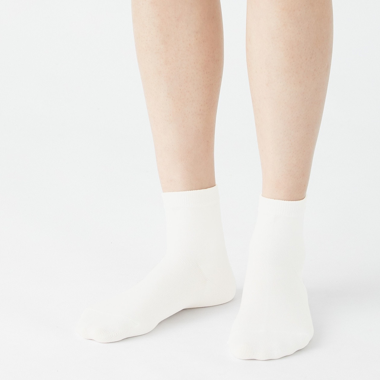 Organic Cotton Right Angle No Elastic Short Socks