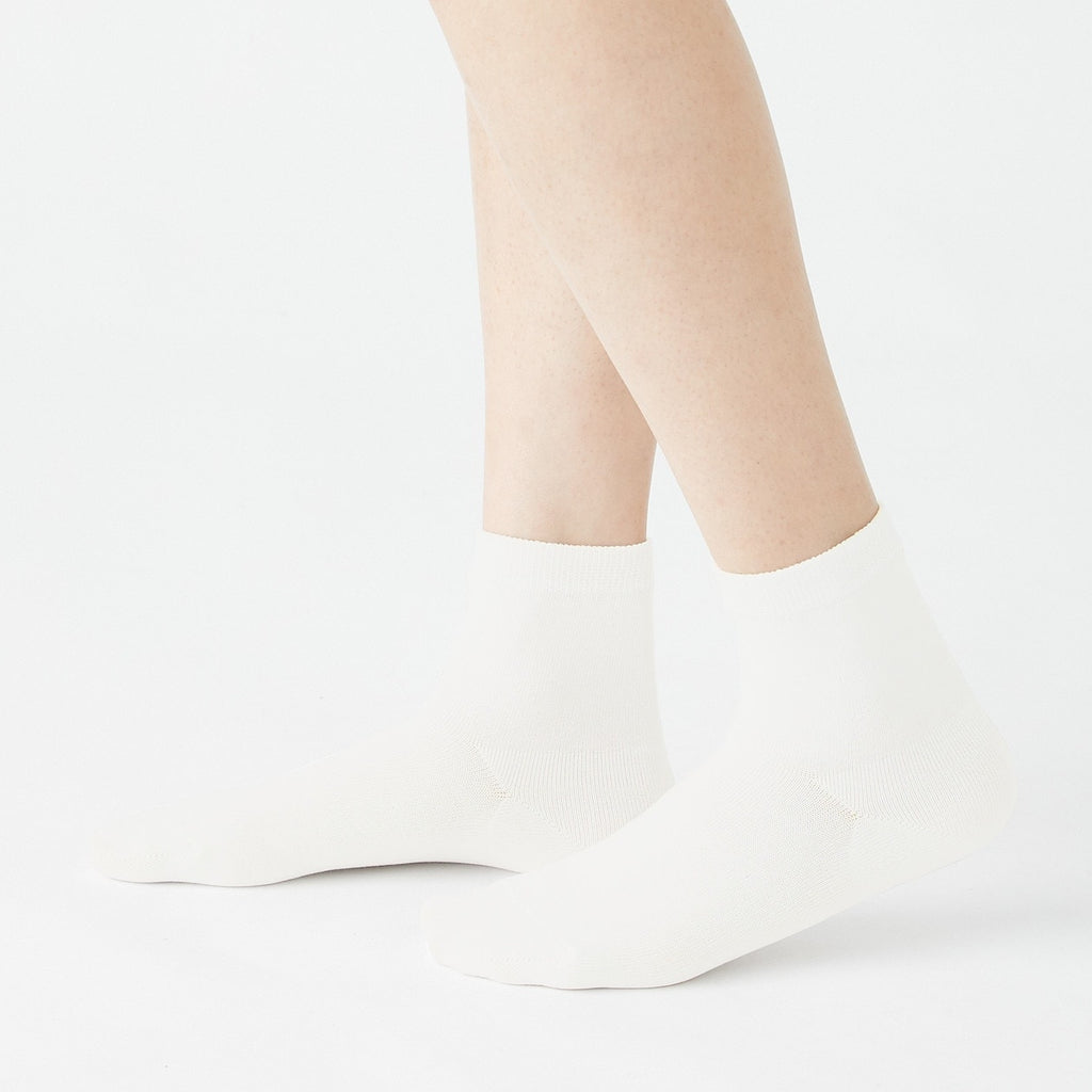 Organic Cotton Right Angle No Elastic Short Socks