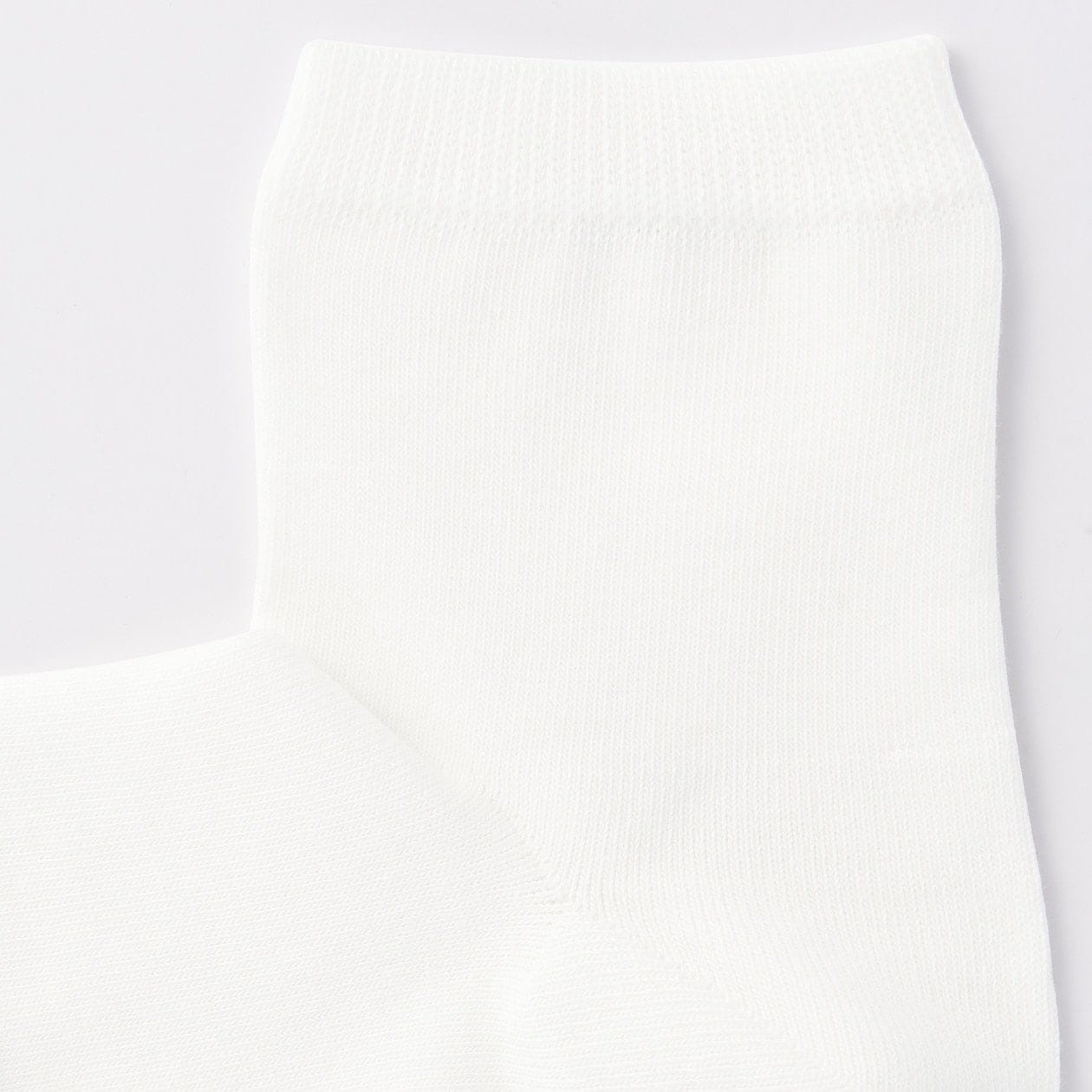 Organic Cotton Right Angle No Elastic Short Socks