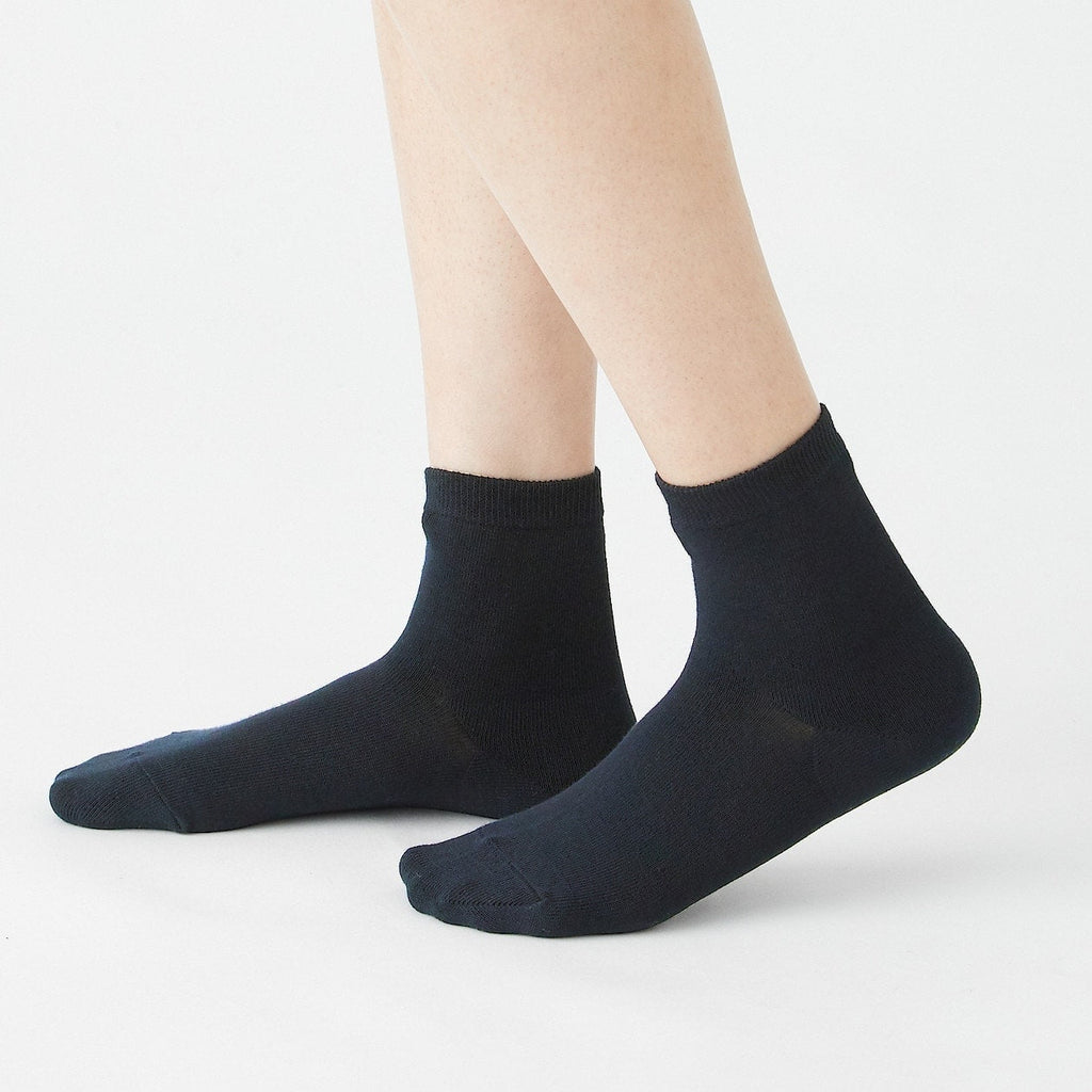 Organic Cotton Right Angle No Elastic Short Socks