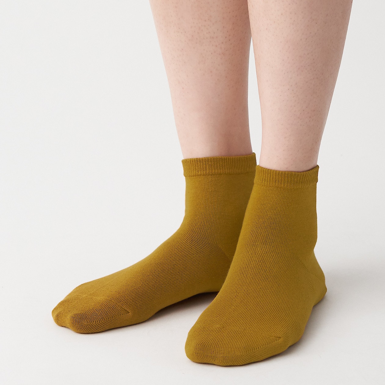 Organic Cotton Right Angle No Elastic Short Socks