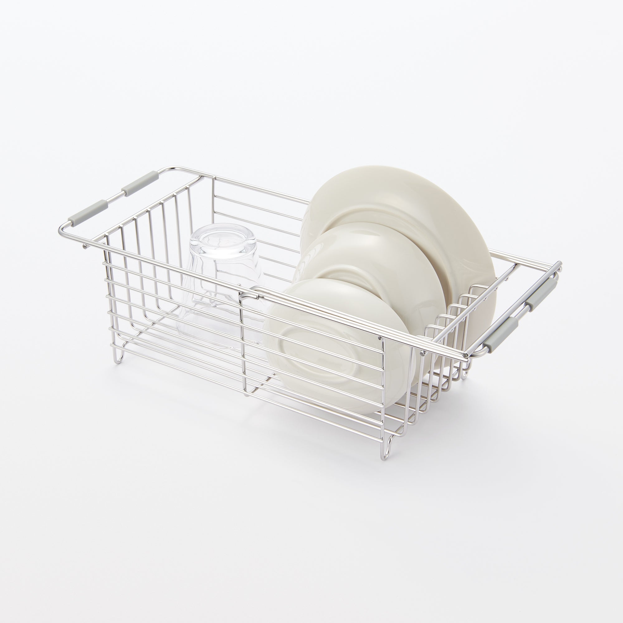 Stainless Steel Basket Sliding Type W16-20.9 x D6.7 x H5.1