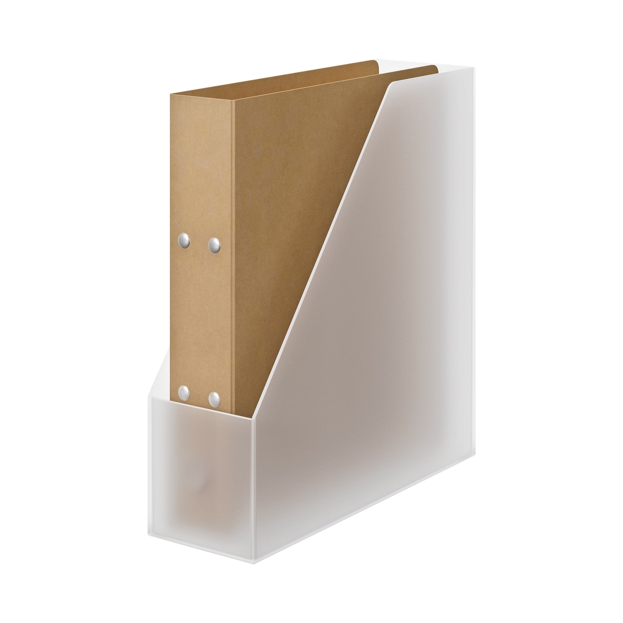 Polypropylene Magazine File Holder - Clear