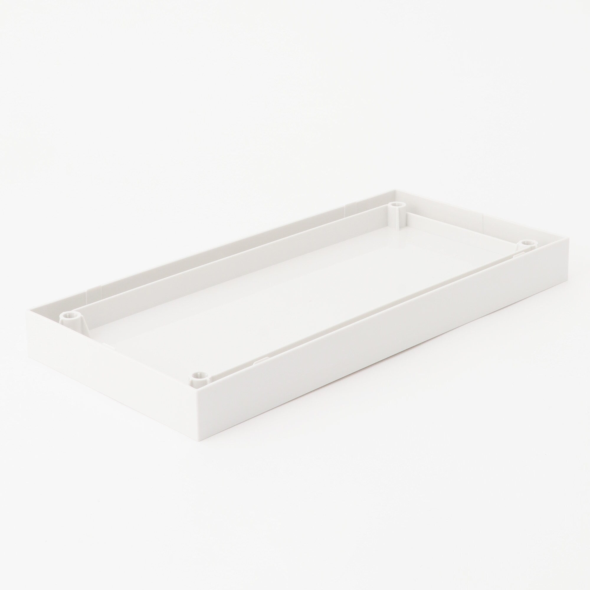 Polypropylene File Box Lid - A4 Wide - White Grey