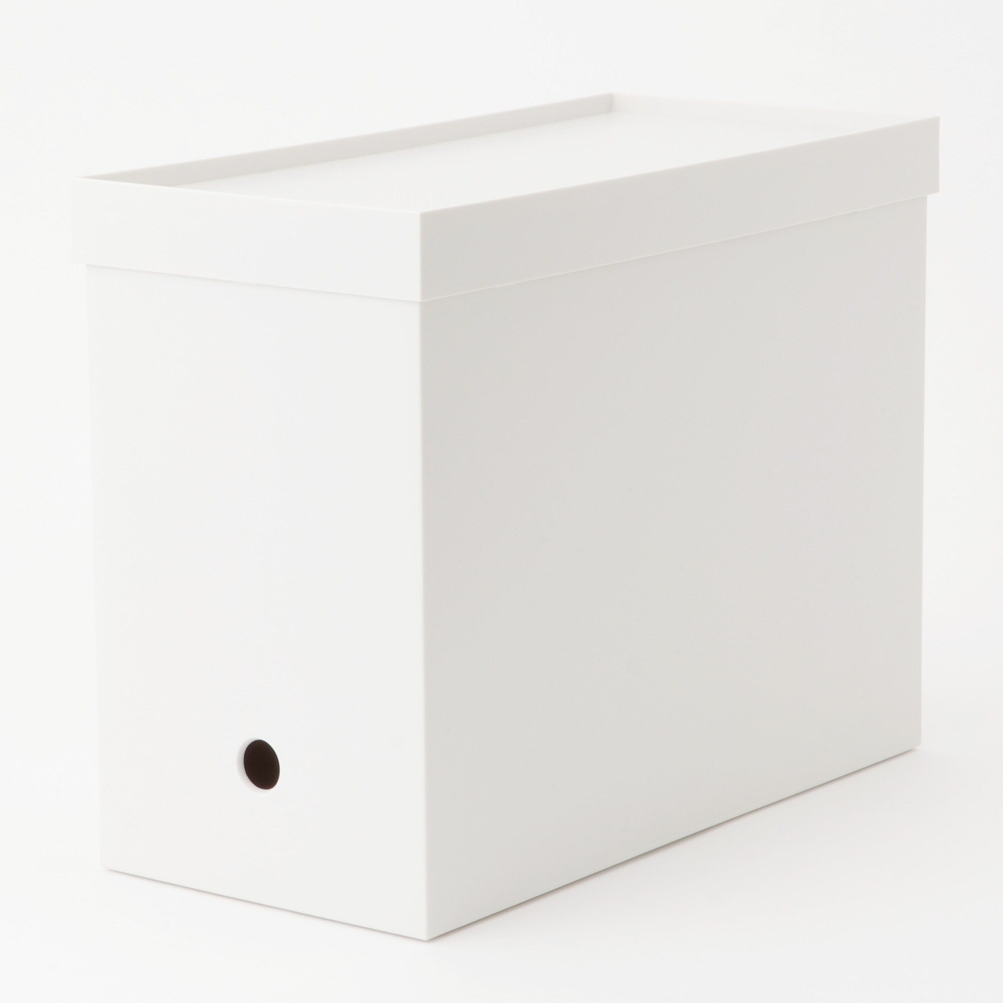 Polypropylene File Box Lid - A4 Wide - White Grey
