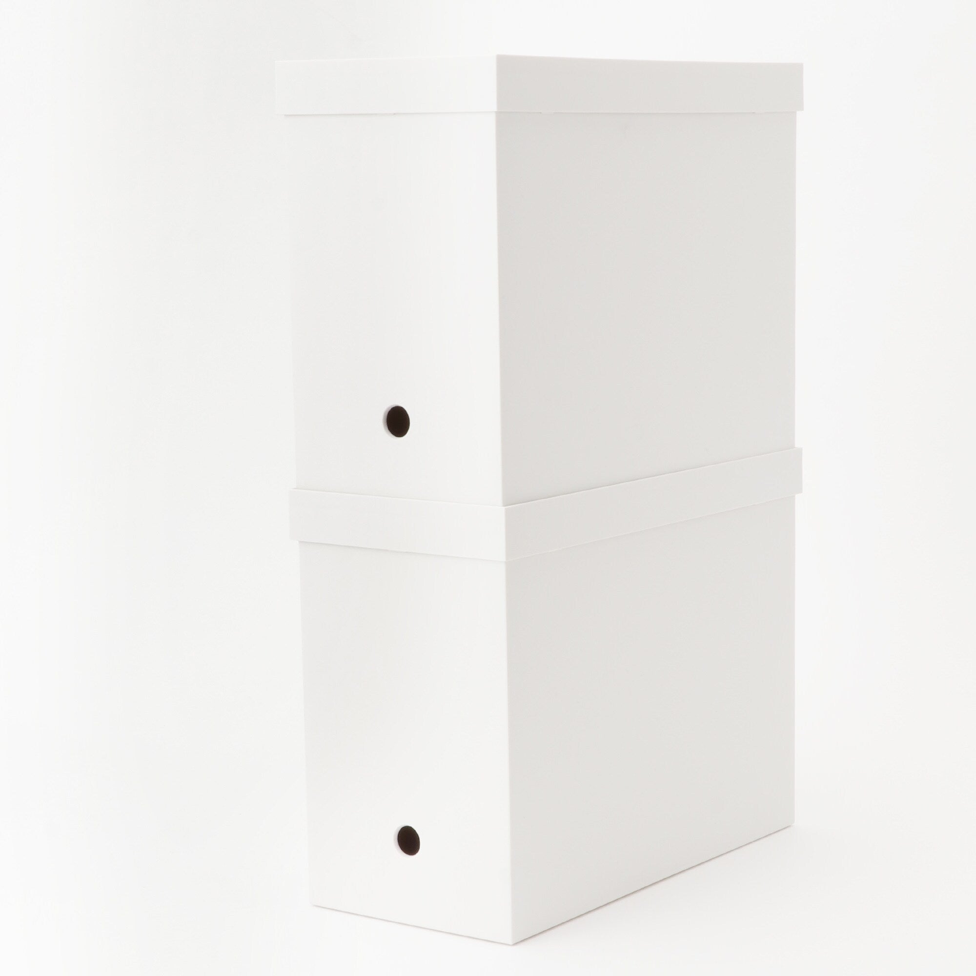 Polypropylene File Box Lid - A4 Wide - White Grey