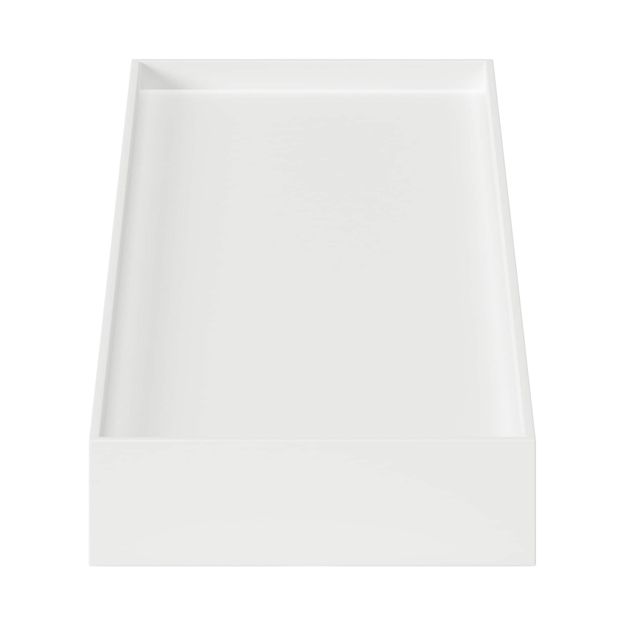 Polypropylene File Box Lid - A4 - White Grey