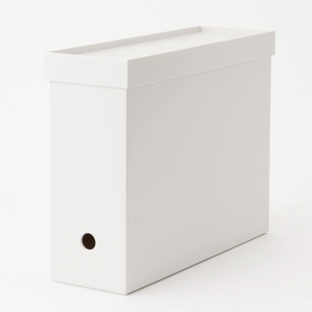 Polypropylene File Box Lid - A4 - White Grey
