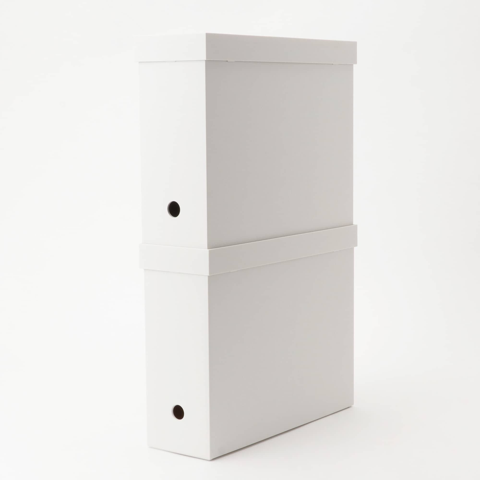 Polypropylene File Box Lid - A4 - White Grey