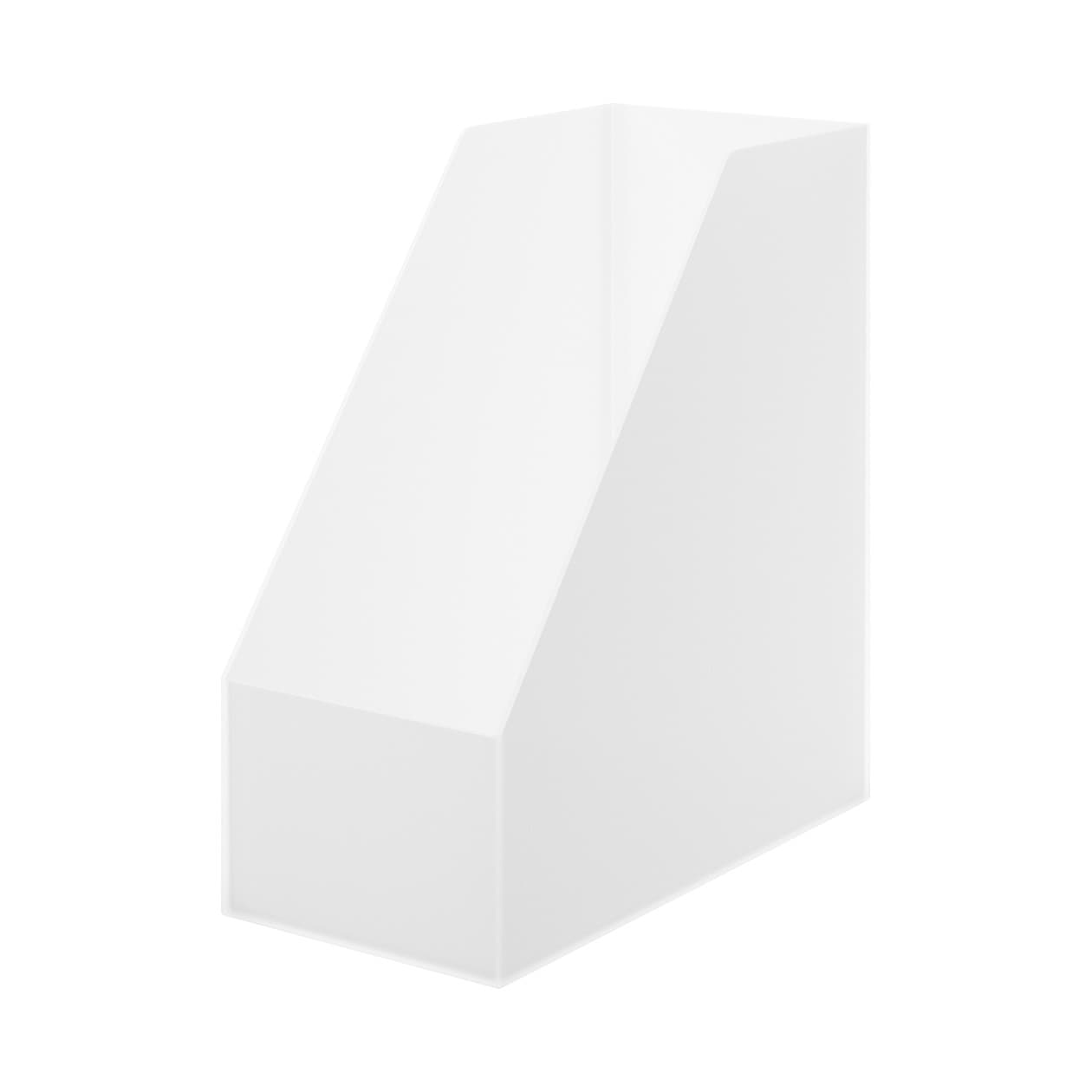 Polypropylene Magazine File Holder - Wide - Clear