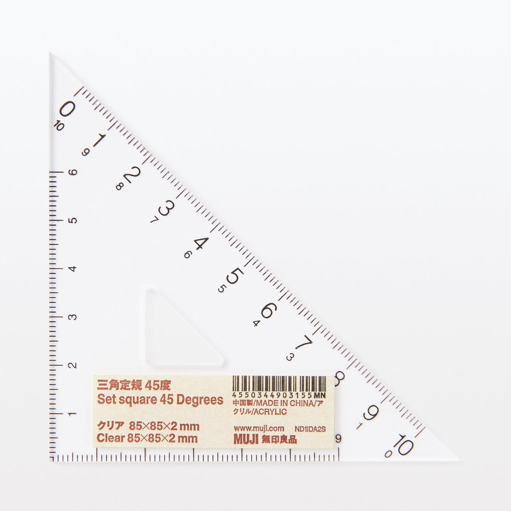 Acrylic Set Square - 45 Degrees