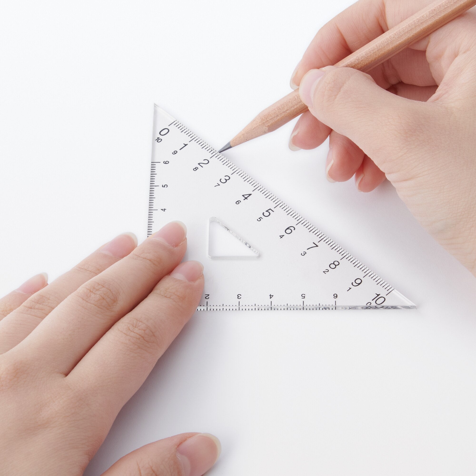 Acrylic Set Square - 45 Degrees