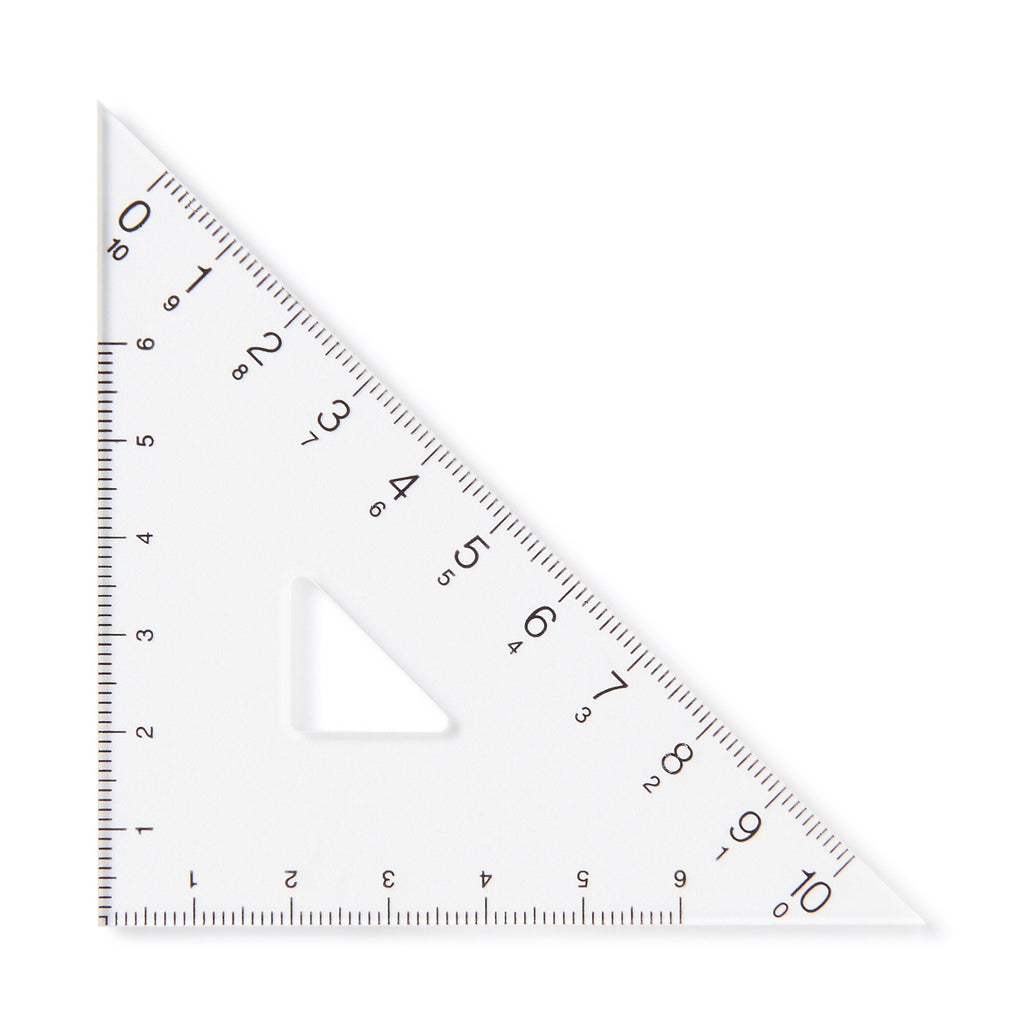 Acrylic Set Square - 45 Degrees