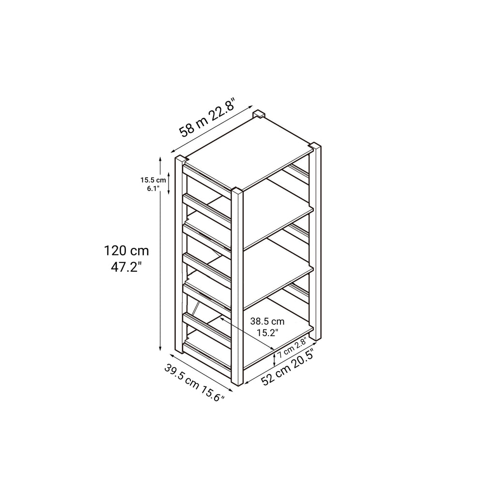 Pine Shelf Unit - Regular - Medium
