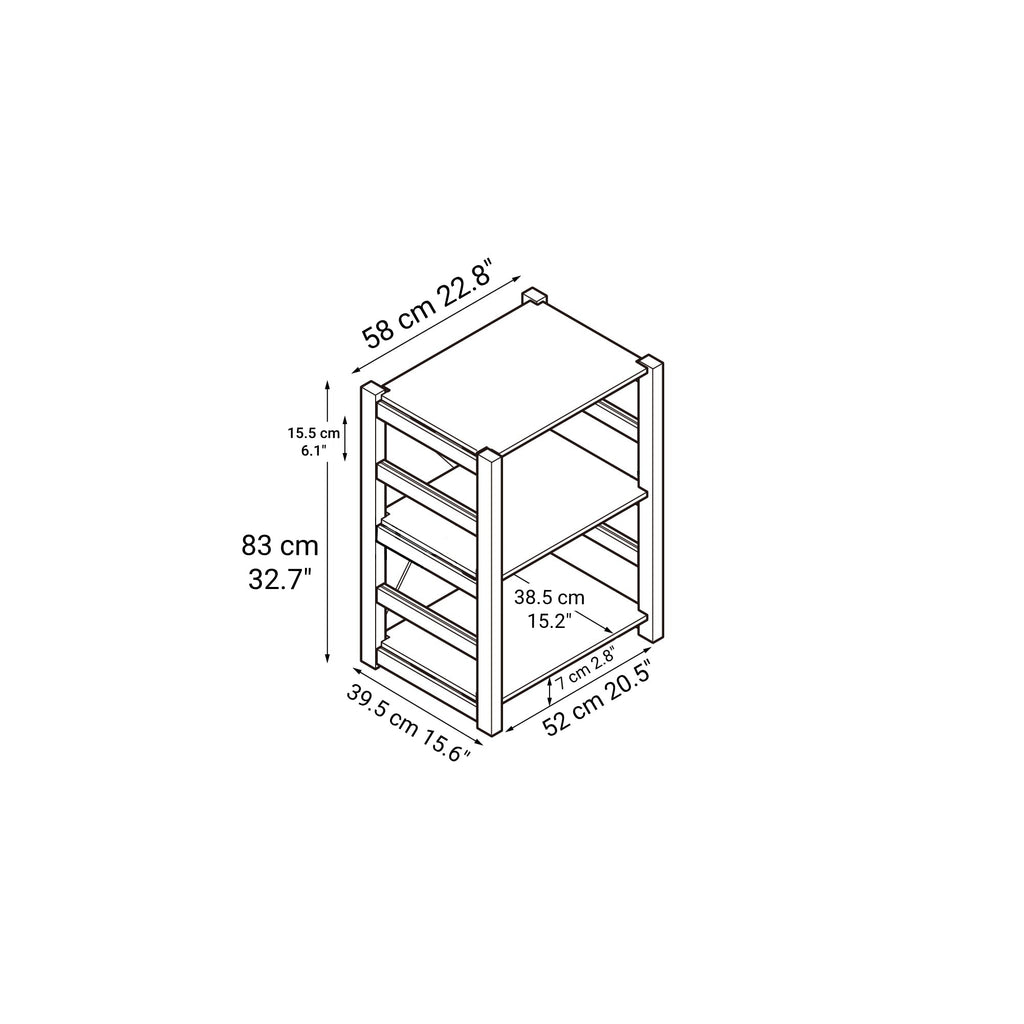 Pine Shelf Unit - Regular - Small
