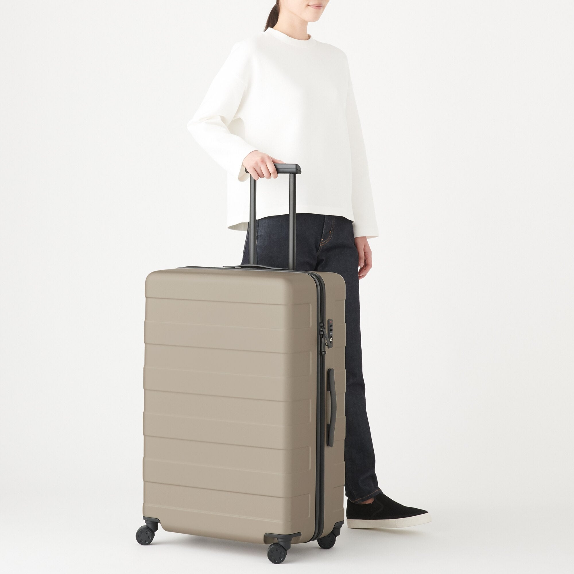 Adjustable Handle Hard Shell Suitcase 105L | Check-In