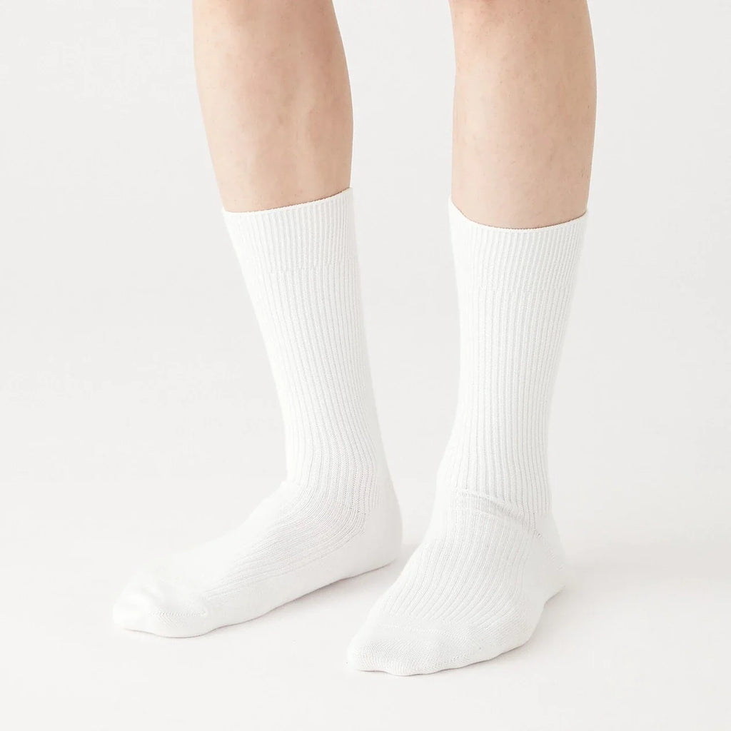 Right Angle Ribbed Long Socks