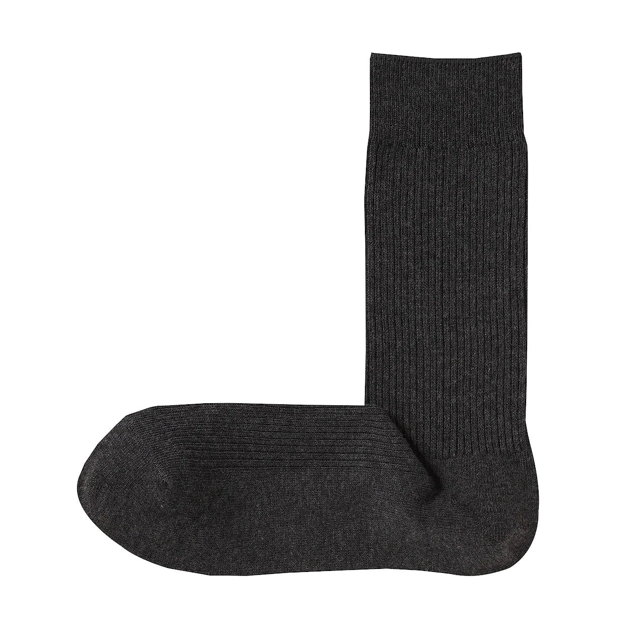 Right Angle Ribbed Long Socks
