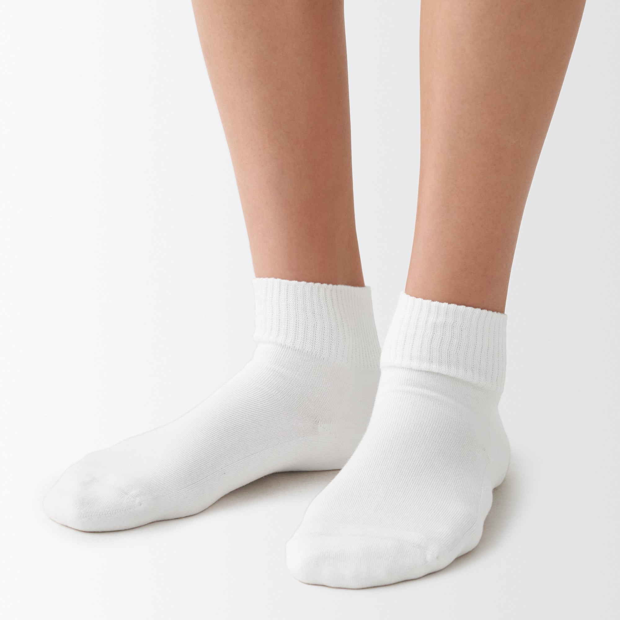 Right Angle No Elastic Pile Short Socks