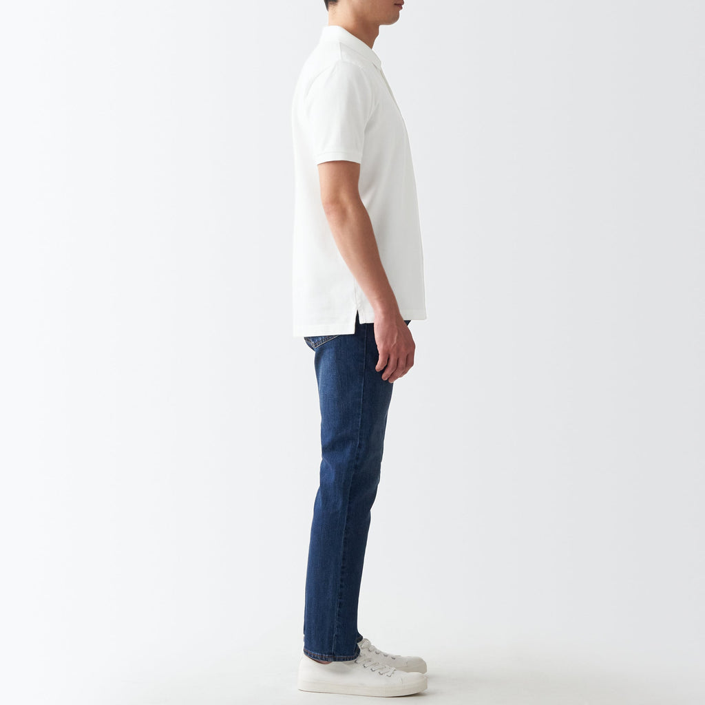 Men's Washed Pique Polo Shirt